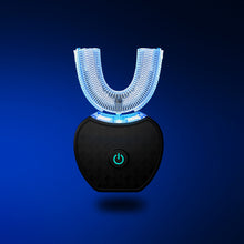 Ultrasonic U-Shaped Toothbrush for Teeth Whitening, Electric Toothbrush For Adults - 360° Mouth Cleansing, Hands Free Gums Protection - Wireless Charging & LED Light -Waterproof IPX7 Certified