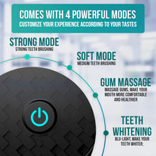 Ultrasonic U-Shaped Toothbrush for Teeth Whitening, Electric Toothbrush For Adults - 360° Mouth Cleansing, Hands Free Gums Protection - Wireless Charging & LED Light -Waterproof IPX7 Certified